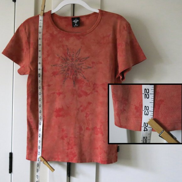 2 Preowned prAna USA Cotton Tees Tie Dye Mandala XL but run small - Picture 5 of 15